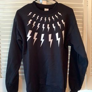 David Rose lightning sweater